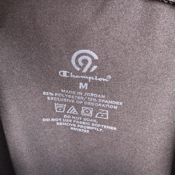 Champion Leggings Black/White Size M w/pockets - Picture 3 of 7